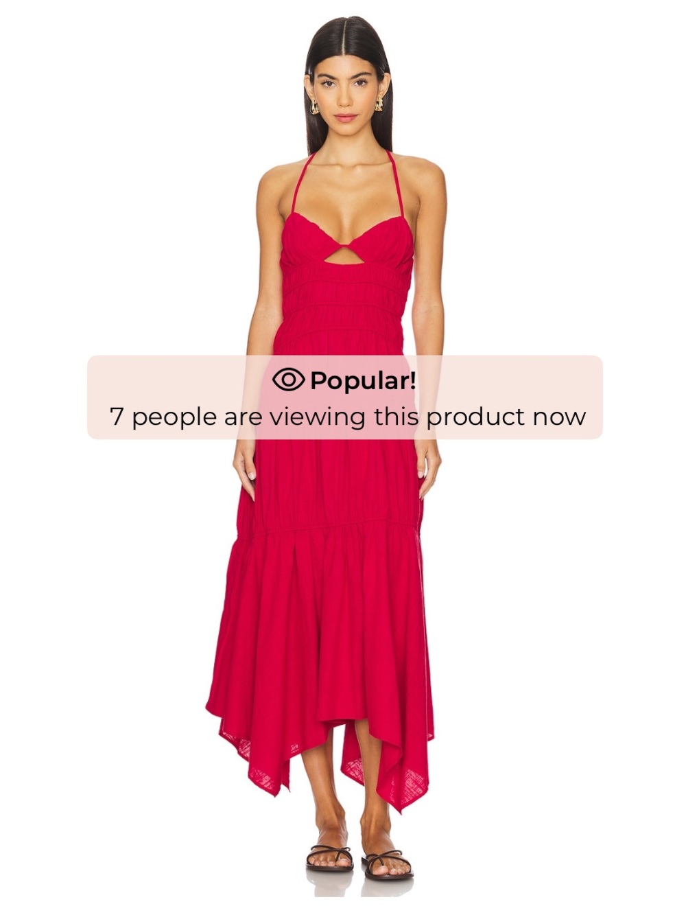 SNDYS x REVOLVE Tahlia Dress in Cherry Red Size S